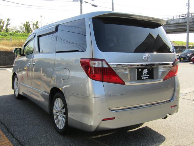 アルファード 240S ユーザー買取車 純正HDDナビ 両側パワースライドドア HIDライト ツインムーンルーフ 純正アルミホイール 社外シートカバー カーテン ETC スマートキー プッシュスタート 天吊モニター(9枚目)