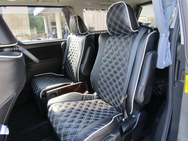 アルファード 240S ユーザー買取車 純正HDDナビ 両側パワースライドドア HIDライト ツインムーンルーフ 純正アルミホイール 社外シートカバー カーテン ETC スマートキー プッシュスタート 天吊モニター(14枚目)