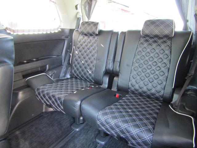 アルファード 240S ユーザー買取車 純正HDDナビ 両側パワースライドドア HIDライト ツインムーンルーフ 純正アルミホイール 社外シートカバー カーテン ETC スマートキー プッシュスタート 天吊モニター(15枚目)