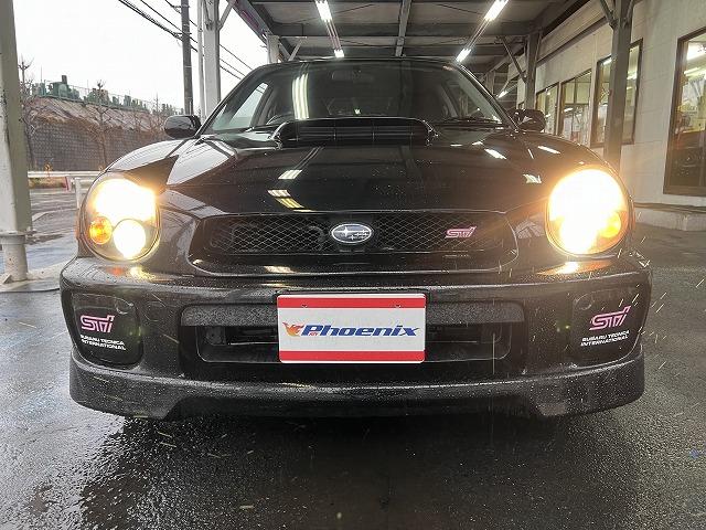 インプレッサ ＷＲＸ　ＳＴｉ☆純正フルエアロ☆大型リアスポ☆柿本改マフラー　６速ＭＴ・ＳＴＩフルエアロ・大型リアスポイラー・１７アルミ・ブレンボキャリパー・ＨＩＤライト・柿本改マフラー・ＩＣスプレー・ＳＴＩ専用シート・走行距離８３，０５５ｋｍ（11枚目）