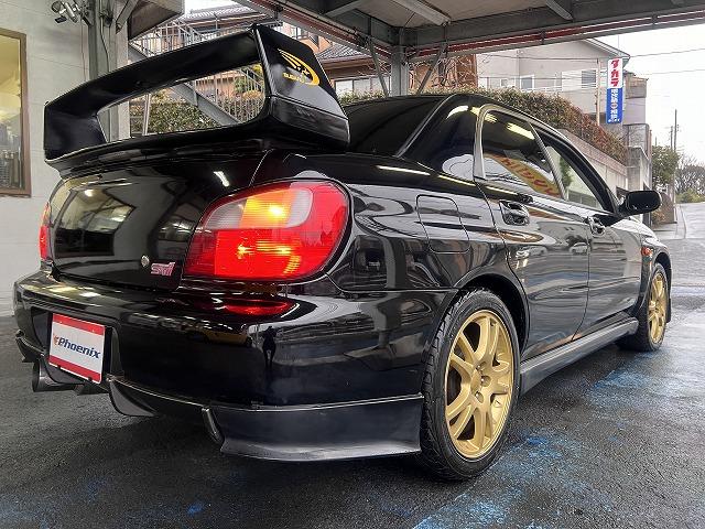 インプレッサ ＷＲＸ　ＳＴｉ☆純正フルエアロ☆大型リアスポ☆柿本改マフラー　６速ＭＴ・ＳＴＩフルエアロ・大型リアスポイラー・１７アルミ・ブレンボキャリパー・ＨＩＤライト・柿本改マフラー・ＩＣスプレー・ＳＴＩ専用シート・走行距離８３，０５５ｋｍ（16枚目）