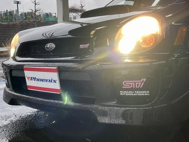 インプレッサ ＷＲＸ　ＳＴｉ☆純正フルエアロ☆大型リアスポ☆柿本改マフラー　６速ＭＴ・ＳＴＩフルエアロ・大型リアスポイラー・１７アルミ・ブレンボキャリパー・ＨＩＤライト・柿本改マフラー・ＩＣスプレー・ＳＴＩ専用シート・走行距離８３，０５５ｋｍ（39枚目）