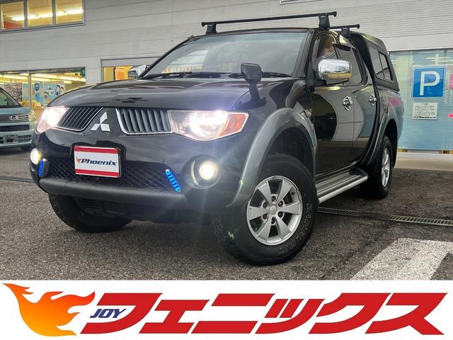 トライトン キャノピー☆ルーフキャリア☆サイドステップ☆ワンオーナー☆　ワンオーナー☆切替４ＷＤ☆キャノピー☆ルーフキャリア☆サイドステップ☆オーバーフェンダー☆リアゲートＰＷ☆ボンネットダンパー☆キーレス☆ＨＩＤライト☆ＬＥＤフォグ☆ドラレコ☆純正アルミ☆オートエアコン（3枚目）