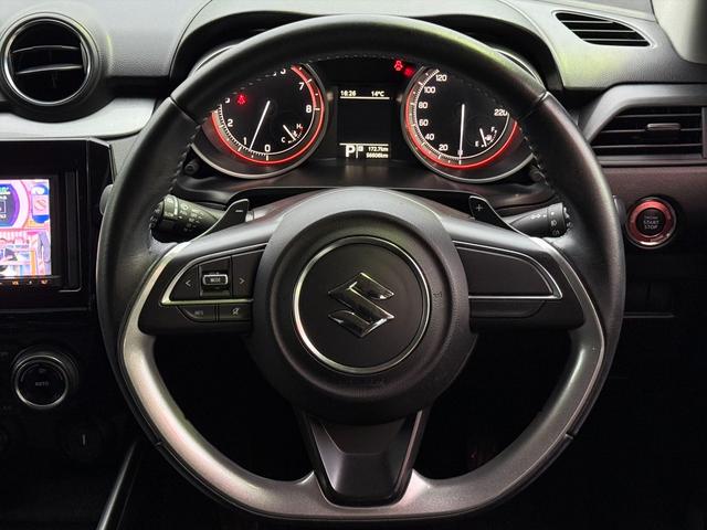 スイフト RSパドルシフト純正ナビTVローダウン純正アルミ試乗OK パドルシフト RSRダウンサス 純正メモリーナビTV オートLEDライト フォグランプ シートヒーター スマートキー プッシュスタート 純正アルミ 革巻きステアリング 試乗OK(77枚目)