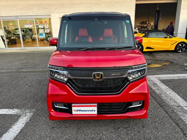 Ｎ－ＢＯＸカスタム Ｇ・ＥＸターボホンダセンシング☆無限仕様☆純正ナビ☆試乗ＯＫ　無限Ｆグリル　無限バイザー＆フロアマット　ツートンルーフ　両側パワスラ　アダプティブクルコン　ブレーキアシスト　革調シートカバー　純正８型ナビＴＶ　Ｂｌｕｅｔｏｏｔｈ　バックカメラ　ＥＴＣ　試乗ＯＫ（4枚目）