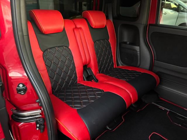 Ｎ－ＢＯＸカスタム Ｇ・ＥＸターボホンダセンシング☆無限仕様☆純正ナビ☆試乗ＯＫ　無限Ｆグリル　無限バイザー＆フロアマット　ツートンルーフ　両側パワスラ　アダプティブクルコン　ブレーキアシスト　革調シートカバー　純正８型ナビＴＶ　Ｂｌｕｅｔｏｏｔｈ　バックカメラ　ＥＴＣ　試乗ＯＫ（32枚目）