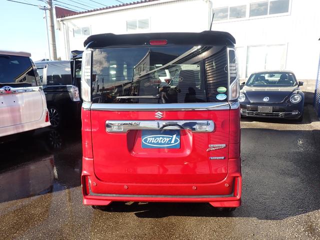 スペーシアカスタム ハイブリッドXSターボ 4WD スズキセーフティーサポート スマートキー 両側パワースライドドア LEDヘッドライト 社外15AW FOGランプ クルーズコントロール アイドリングストップ シートヒーター 横滑り防止装置(4枚目)