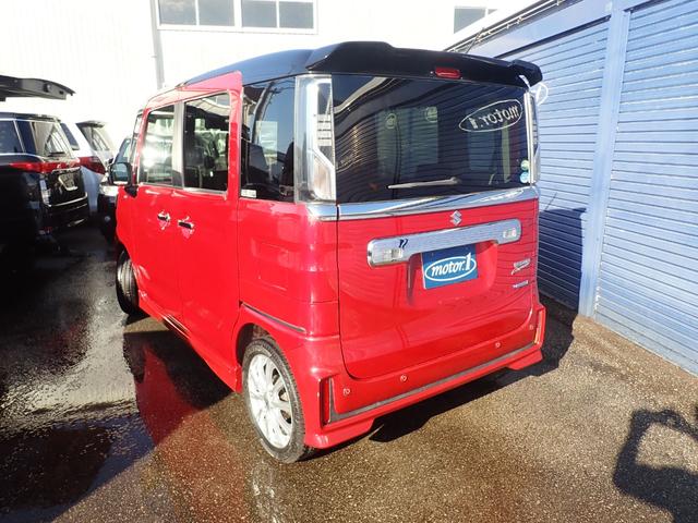 スペーシアカスタム ハイブリッドXSターボ 4WD スズキセーフティーサポート スマートキー 両側パワースライドドア LEDヘッドライト 社外15AW FOGランプ クルーズコントロール アイドリングストップ シートヒーター 横滑り防止装置(5枚目)