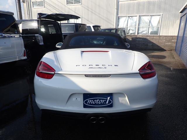 ボクスター ボクスターS 7速PDK パドルシフト 純正718用19AW 純正HDDナビ フルセグ Bカメラ Bluetooth 社外ドライブレコーダー 社外レーダー探知機 HIDヘッドライト シートヒーター 黒ソフトトップ(7枚目)