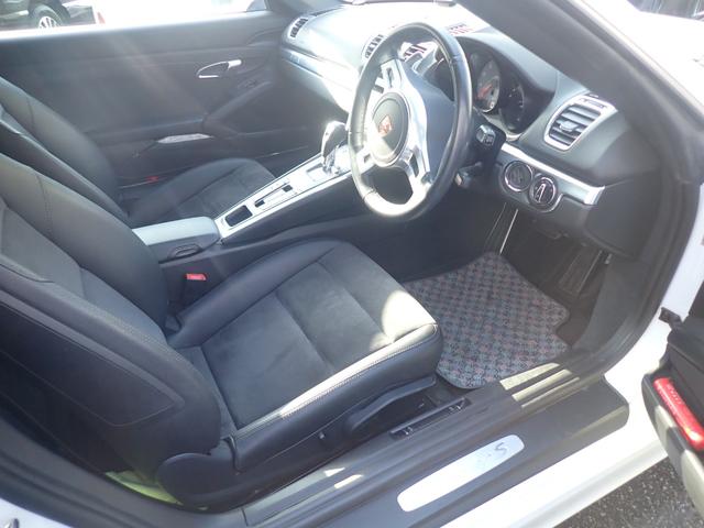 ボクスター ボクスターS 7速PDK パドルシフト 純正718用19AW 純正HDDナビ フルセグ Bカメラ Bluetooth 社外ドライブレコーダー 社外レーダー探知機 HIDヘッドライト シートヒーター 黒ソフトトップ(14枚目)