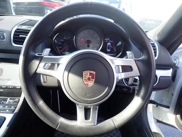 ボクスター ボクスターS 7速PDK パドルシフト 純正718用19AW 純正HDDナビ フルセグ Bカメラ Bluetooth 社外ドライブレコーダー 社外レーダー探知機 HIDヘッドライト シートヒーター 黒ソフトトップ(18枚目)