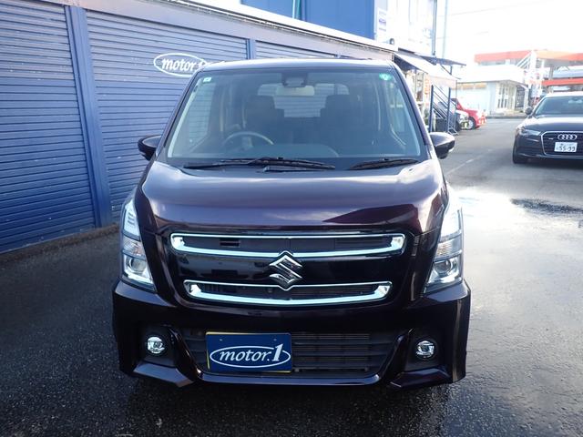 ワゴンRスティングレー ハイブリッドX スズキブレーキサポート レーンキープアシスト スマートキー 社外SDナビ 地デジ Bluetooth Bカメラ 全方位カメラ シートヒーター LEDヘッドライト FOG 純正15AW オートAC(2枚目)