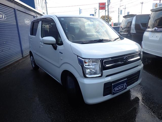 ワゴンR ハイブリッドFX キーレス 社外SDナビ ワンセグ Bluetooth ETC オートエアコン シートヒーター 横滑り防止装置 盗難防止装置(3枚目)