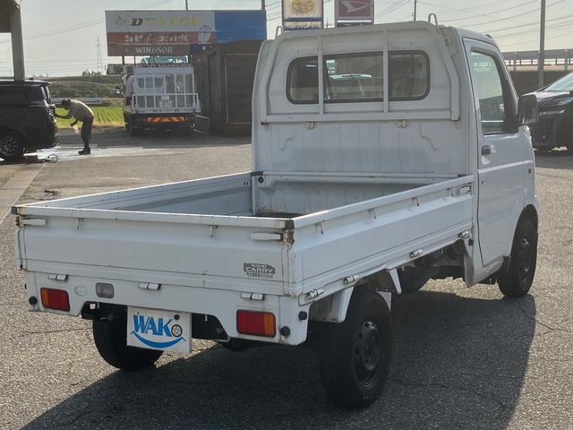 キャリイトラック KC パートタイム4WD 5MT エアコン 走行5万Km未満 車検R9年11月 軽トラ(8枚目)
