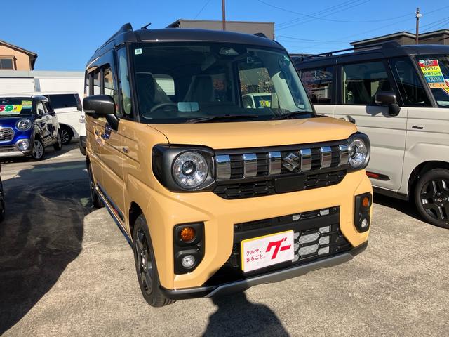 スペーシアギア ハイブリッドＸＺターボ４ＷＤ全方位カメラナビ　スマートキー　両側電動スライドドア　衝突被害軽減システム　ナビ　バックカメラ　全周囲カメラ　ドライブレコーダー　ＥＴＣ　レーンアシスト　ＬＥＤヘッドライト　クリアランスソナー（4枚目）