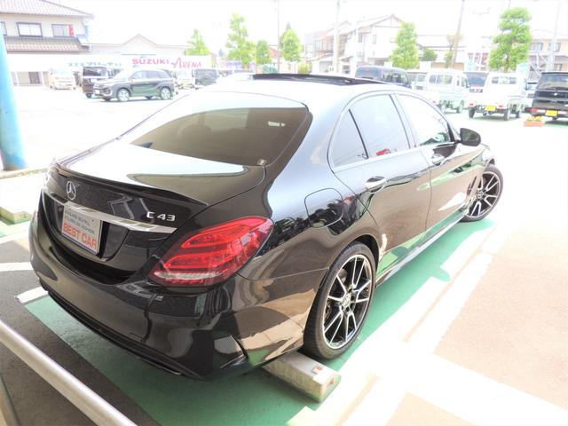 C43 4マチック エクスクルーシブPKG 黒革 パノラミックSR ブルメスターサウンド ナイトパッケージ レーダーセーフティー パヒュームアトマイザー ダイナミックLED アンビエントランプ Pトランク TVキャン(8枚目)