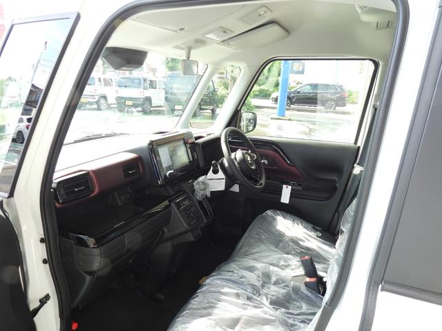スペーシアカスタム ハイブリッドＸＳ　４ＷＤ　全方位モニター付き９インチナビ　ＨＵＤ　ＬＥＤライト　前後ブレサポ　ＡＣＣ　ステアリングヒーター　シートヒーター　両側パワスラ　後席オットマン　電動パーキング（22枚目）