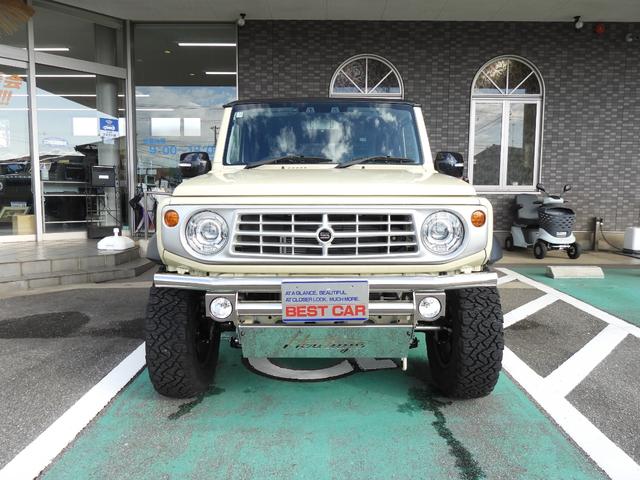 ジムニーノマド ＦＣ　ＵＳクラシック　８インチナビ　バックカメラ　ＥＴＣ　ミラー型前後ドラレコ　ディーンクロスカントリー　ＫＬＣパイプバンパー　サニーフェイスグリル　シートヒーター　ＬＥＤライト　パートタイム４ＷＤ　ＡＣＣ（2枚目）