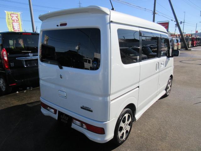 エブリイワゴン ＰＺターボ　４ＷＤ　衝突軽減ブレーキ　左電動スライド　社外ＳＤナビ　ディスチャージ　Ｆフォグ　ステアスイッチ　ブルートゥース　シートヒーター　オートエアコン　アルミ（8枚目）