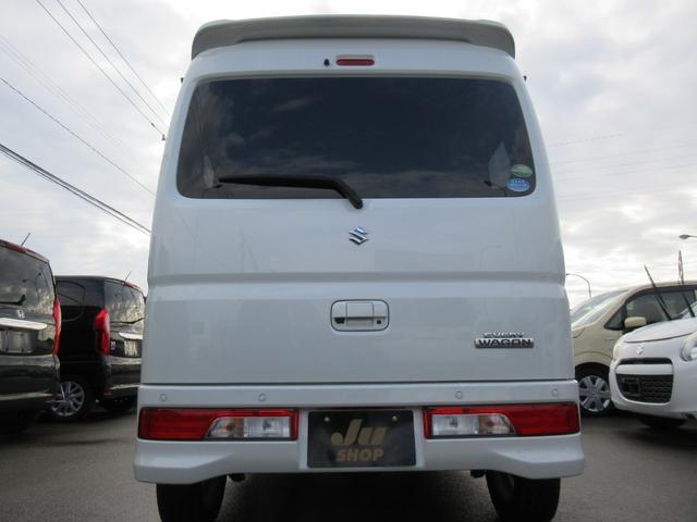 エブリイワゴン ＰＺターボ　４ＷＤ　ハイルーフ　衝突軽減ブレーキ　左側電動スライド　プッシュスタート　ディスチャージ　シートヒーター　オートエアコン　純正アルミ　ＣＤ　Ｆフォグ（50枚目）