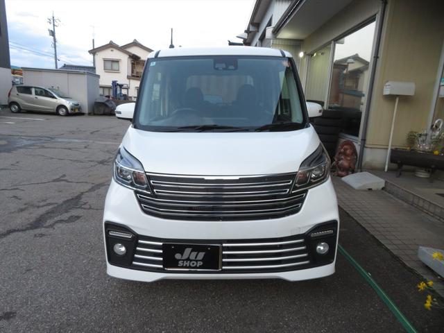 デイズルークス ライダー 4WD ターボ オーテック15インチアルミホイール フルセグ社外カーナビ(アラウンドビュー連動) オールアラウンドビュー インテリジェントエマージェンシーブレーキ ワンオーナー 電動格納ミラー(3枚目)