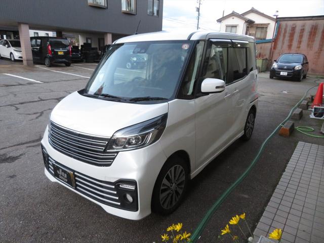 デイズルークス ライダー 4WD ターボ オーテック15インチアルミホイール フルセグ社外カーナビ(アラウンドビュー連動) オールアラウンドビュー インテリジェントエマージェンシーブレーキ ワンオーナー 電動格納ミラー(4枚目)