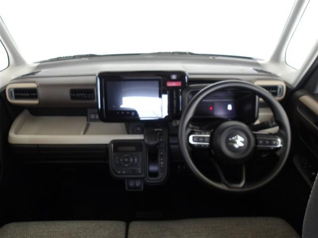 スペーシア ハイブリッドX サポカーS クルーズコントロール パノラミックビューモニター 両側電動スライドドア メディアプレイヤー接続 バックモニター LEDヘッドライト 両席シートヒーター スマートキー ベンチシート(3枚目)