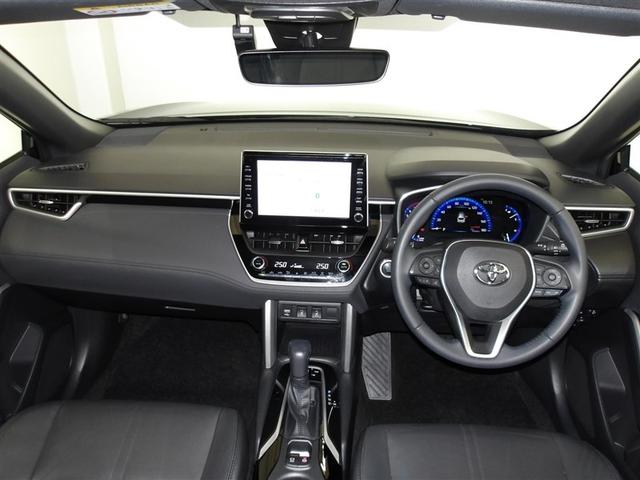 カローラクロス Z サポカーS クルーズコントロール ドライブレコーダー ETC パワーシート 両席シートヒーター 本革(一部)シート メディアプレイヤー接続 バックモニター LEDヘッドライト スマートキー(3枚目)