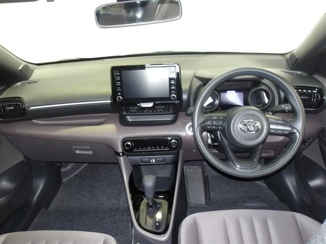 ヤリス Ｇ　サポカー　メディアプレイヤー接続　バックモニター　モケットシート　車線逸脱警報　横滑り防止装置　スマートキー　パワーステアリング　パワーウィンドウ　モケットシート　先進ライト（3枚目）