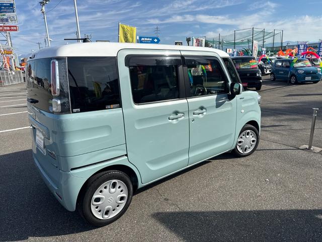 スペーシア ハイブリッドX 1オーナー フラット7認定中古車 フルセグメモリーナビ バックカメラ スマートキー 衝突軽減ブレーキ 両側電動スライドドア オートライト オートエアコン シートヒーター ドラレコ前後 ルーフラッピング(9枚目)