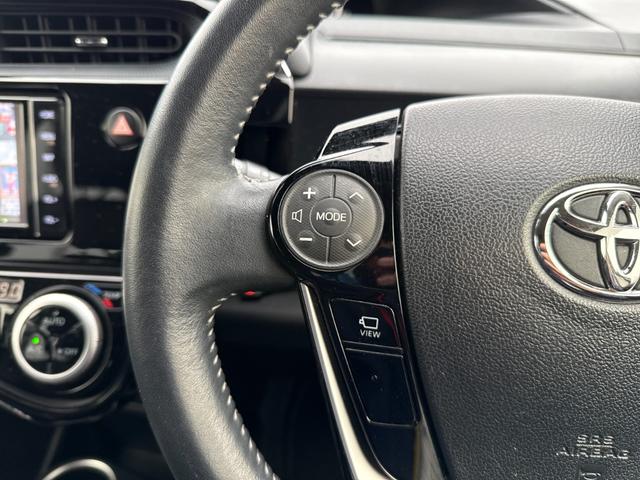 アクア クロスオーバー 純正フルセグSDナビ 全方位カメラ スマートキー 衝突軽減ブレーキ レーンキープアシスト オートエアコン シートヒーター ハーフレザーシート ステアリングスイッチ 純正AW ドラレコ前後 ETC(37枚目)