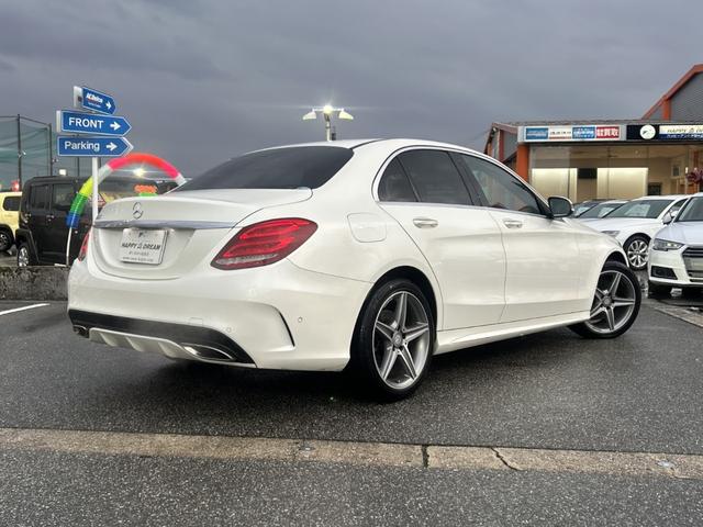 Cクラス C200アバンギャルド AMGライン レザーエクスクルーシブpkg レーダーセーフティpkg エアバランスpkg 純正フルセグナビ バックカメラ パドルシフト BSM HUD オートライト シートヒーター メモリ付赤革パワーシート ETC(8枚目)
