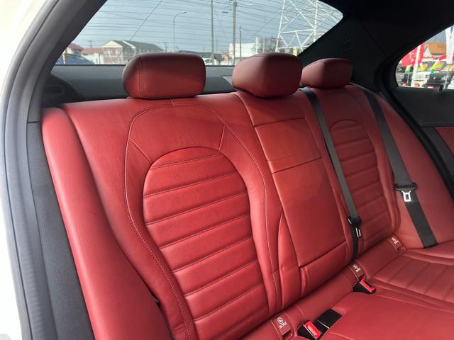 Cクラス C200アバンギャルド AMGライン レザーエクスクルーシブpkg レーダーセーフティpkg エアバランスpkg 純正フルセグナビ バックカメラ パドルシフト BSM HUD オートライト シートヒーター メモリ付赤革パワーシート ETC(15枚目)