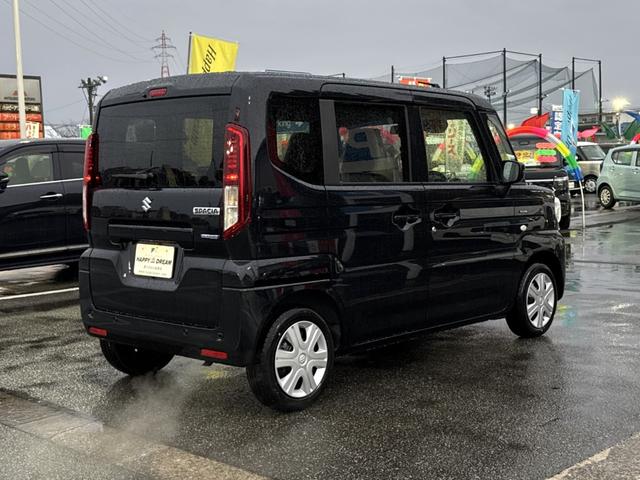 スペーシア ハイブリッドG 届出済未使用車 デュアルセンサーブレーキサポートII レーンキープアシスト スマートキー オートライト ハイビームアシスト オートエアコン 両側スライドドア ステアリングスイッチ LEDライト(9枚目)