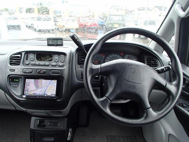 シャモニー 切替4WD 社外メモリーナビ フルセグTV KYBリフトアップショック オーバーフェンダー オートステップ ETC コーナーセンサー BFグッドリッチホワイトレタータイヤ ブロウズ16AW 社外HID(16枚目)