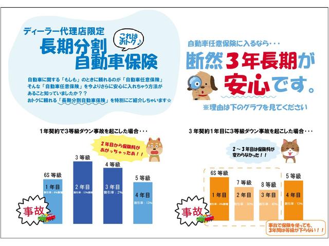 これはおトク！ディーラー代理店限定長期分割自動車保険◆自動車保険に入るなら断然３年長期が安心です♪