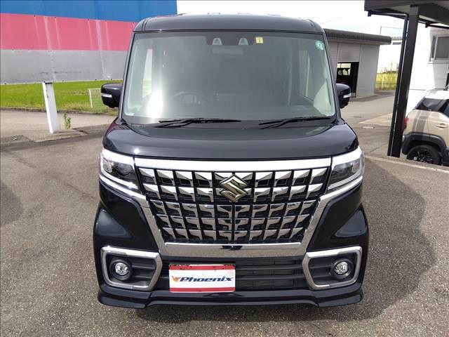 スペーシアカスタム ハイブリッドXSターボ ターボ☆セーフティサポート☆禁煙車☆ ターボ☆セーフティサポート☆9型ナビTV☆Bluetooth☆全方位カメラ☆両側電動ドア☆LEDオートライト☆LEDフォグ☆シートヒーター☆革巻きパドルシフト☆ステリモ☆革調シートカバー☆禁煙車☆(2枚目)