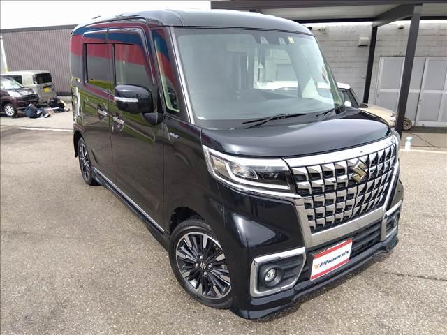 スペーシアカスタム ハイブリッドXSターボ ターボ☆セーフティサポート☆禁煙車☆ ターボ☆セーフティサポート☆9型ナビTV☆Bluetooth☆全方位カメラ☆両側電動ドア☆LEDオートライト☆LEDフォグ☆シートヒーター☆革巻きパドルシフト☆ステリモ☆革調シートカバー☆禁煙車☆(3枚目)