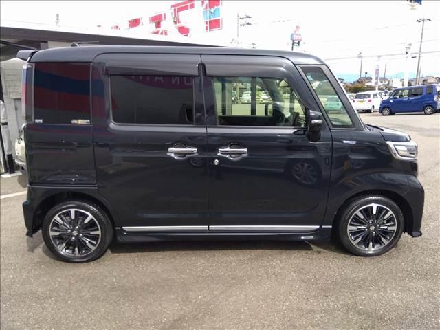 スペーシアカスタム ハイブリッドXSターボ ターボ☆セーフティサポート☆禁煙車☆ ターボ☆セーフティサポート☆9型ナビTV☆Bluetooth☆全方位カメラ☆両側電動ドア☆LEDオートライト☆LEDフォグ☆シートヒーター☆革巻きパドルシフト☆ステリモ☆革調シートカバー☆禁煙車☆(4枚目)