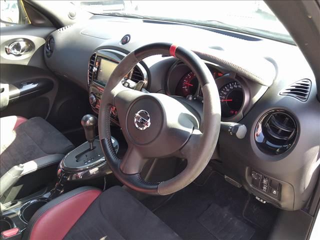 ジューク ニスモ　ＲＳ　４ＷＤ☆ターボ☆ナビＴＶ☆Ｂｌｕｅｔｏｏｔｈ☆　４ＷＤ☆ターボ☆ナビＴＶ☆Ｂｌｕｅｔｏｏｔｈ☆全方位カメラ☆ＮＩＳＭＯエアロ☆ＮＩＳＭＯサス☆インテリキー☆プッシュスタート☆ＨＩＤオートライト☆柿本改マフラー☆革巻きパドルシフト☆禁煙車☆ＥＴＣ☆（28枚目）