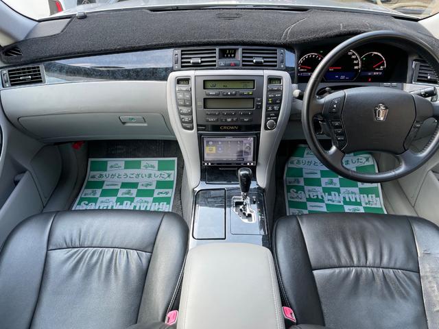 クラウン アスリート　２．５　社外２ＤＩＮナビ　車高調　ＷＯＲＫ１９インチアルミ　ルーフブラック　バックカメラ　ＥＴＣ（34枚目）