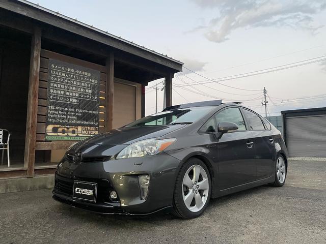 プリウス S LEDエディション US後期スタイルデモカー USDM サンルーフ 車高調 LEXONリップ 純正LEDヘッドライトUS加工 US後期仕様テール 内装LED打ち替え(3枚目)