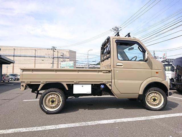 農繁 リフトアップ オールペイント 切り替え4WD 社外マフラー 追加メーター キーレス 5MT バックカメラ エアコン CD USB スピーカー シートカバー LEDヘッドライト A/Tタイヤ(4枚目)