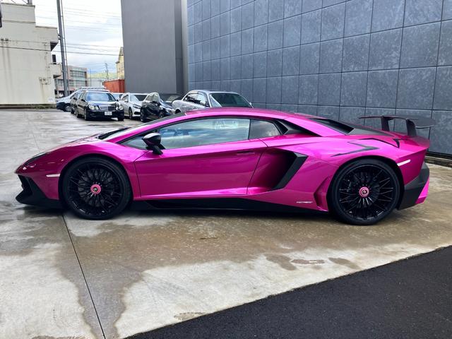 アヴェンタドール LP700-4 Ad Personam Rosa Tinjis フロントリフティング リバーシングカメラ シートヒーター EBM(8枚目)