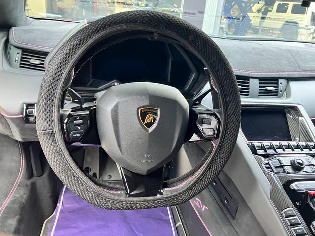 アヴェンタドール LP700-4 Ad Personam Rosa Tinjis フロントリフティング リバーシングカメラ シートヒーター EBM(13枚目)