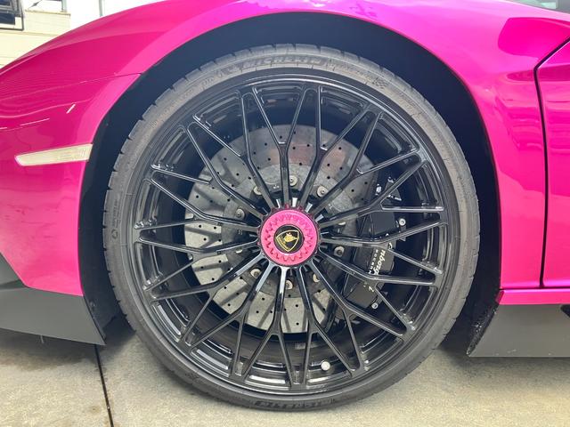 アヴェンタドール LP700-4 Ad Personam Rosa Tinjis フロントリフティング リバーシングカメラ シートヒーター EBM(31枚目)