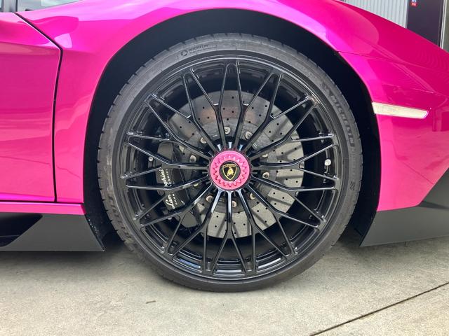 アヴェンタドール LP700-4 Ad Personam Rosa Tinjis フロントリフティング リバーシングカメラ シートヒーター EBM(33枚目)