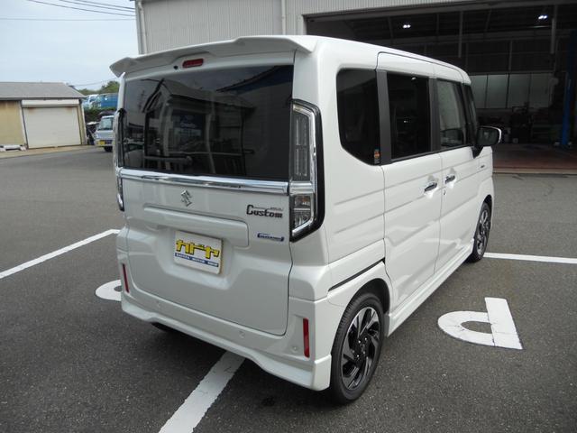 スペーシアカスタム ハイブリッドＸＳ　４ＷＤ　届出済未使用車　シートヒーター　ステアリングヒーター　両側電動スライドドア　ヘッドアップディスプレイ（5枚目）