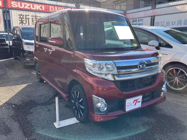 タント カスタムX トップエディションSA メモリーナビ フルセグTV Bluetoothオーディオ ETC スマートキー プッシュスタート 左側パワースライドドア 衝突被害軽減システム アイドリングストップ(3枚目)