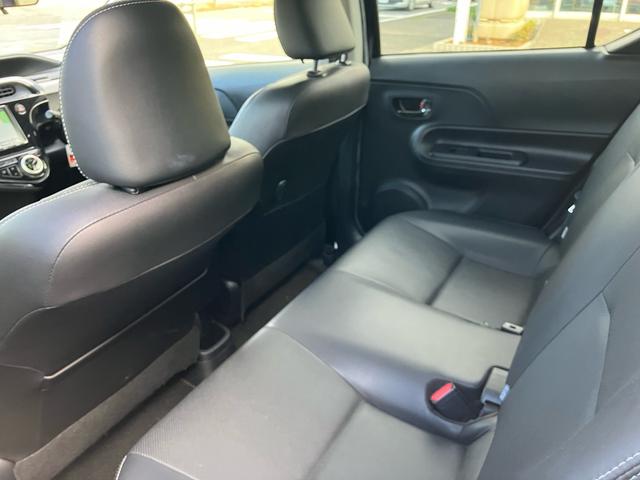 アクア Gブラックソフトレザーセレクション 純正メモリーナビ フルセグTV バックカメラ Bluetoothオーディオ ETC ドライブレコーダー スマートキー プッシュスタート 衝突被害軽減システム オートエアコン ハイブリッド(13枚目)